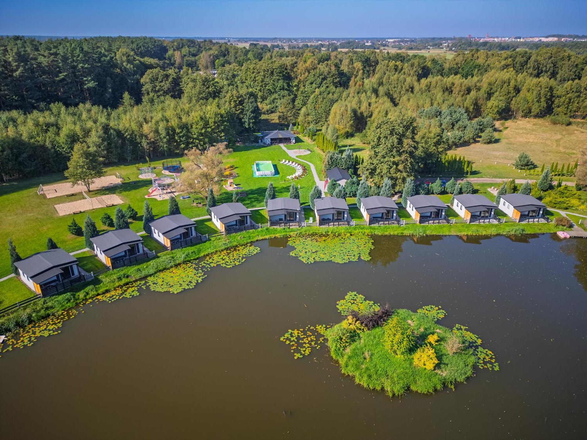 Domki Drewniane Na Splawiu Nad Morzem Ujście-Darłowskie Exterior foto
